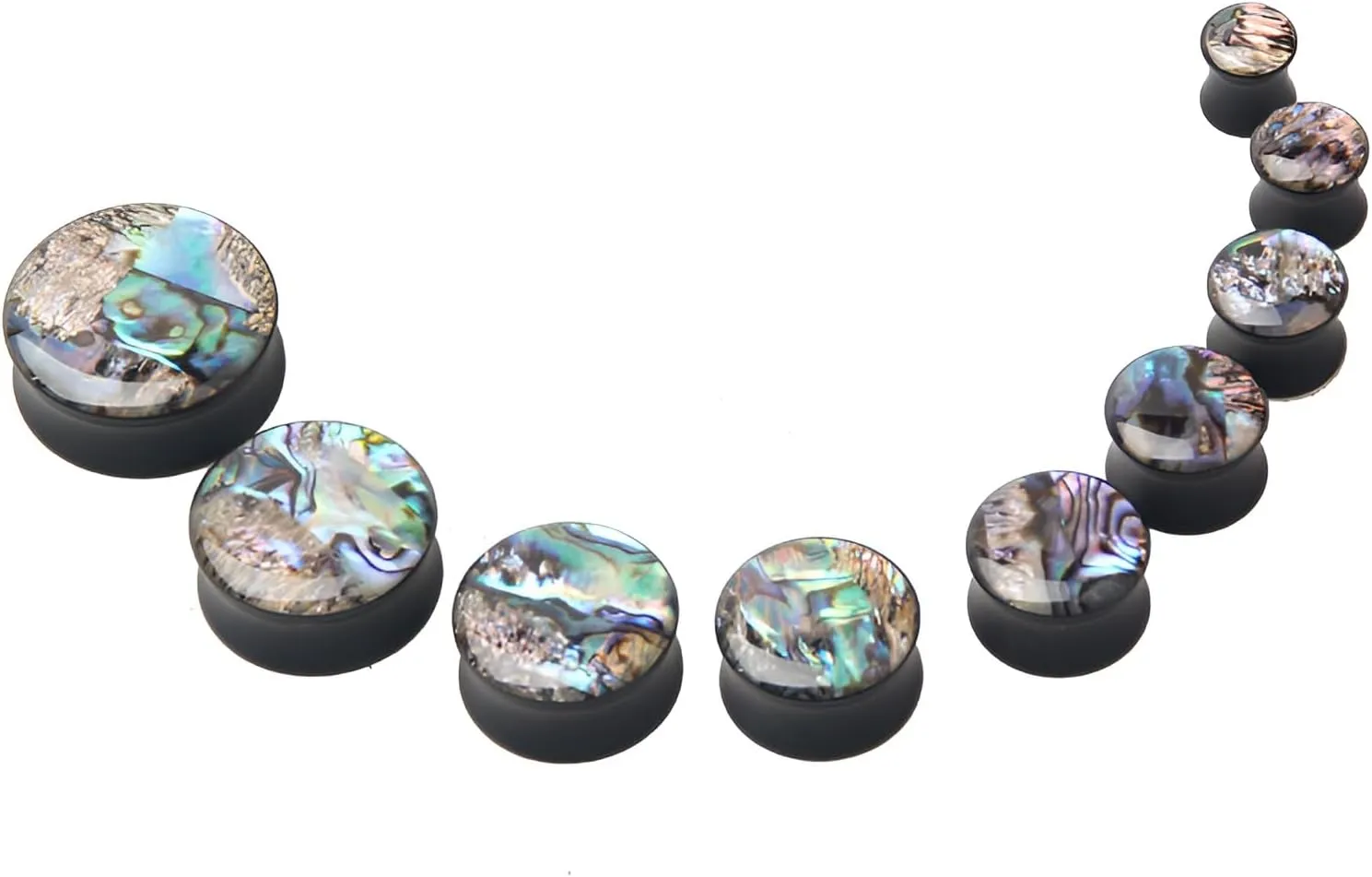 2 PCS 8mm(0G) Double Flared Tunnel Plug Earrings Acrylic Flat Ear Expanders with Internal Threads Sold in Pairs Ear Expanders Stylish Unisex Pierced Ear Expander Earrings