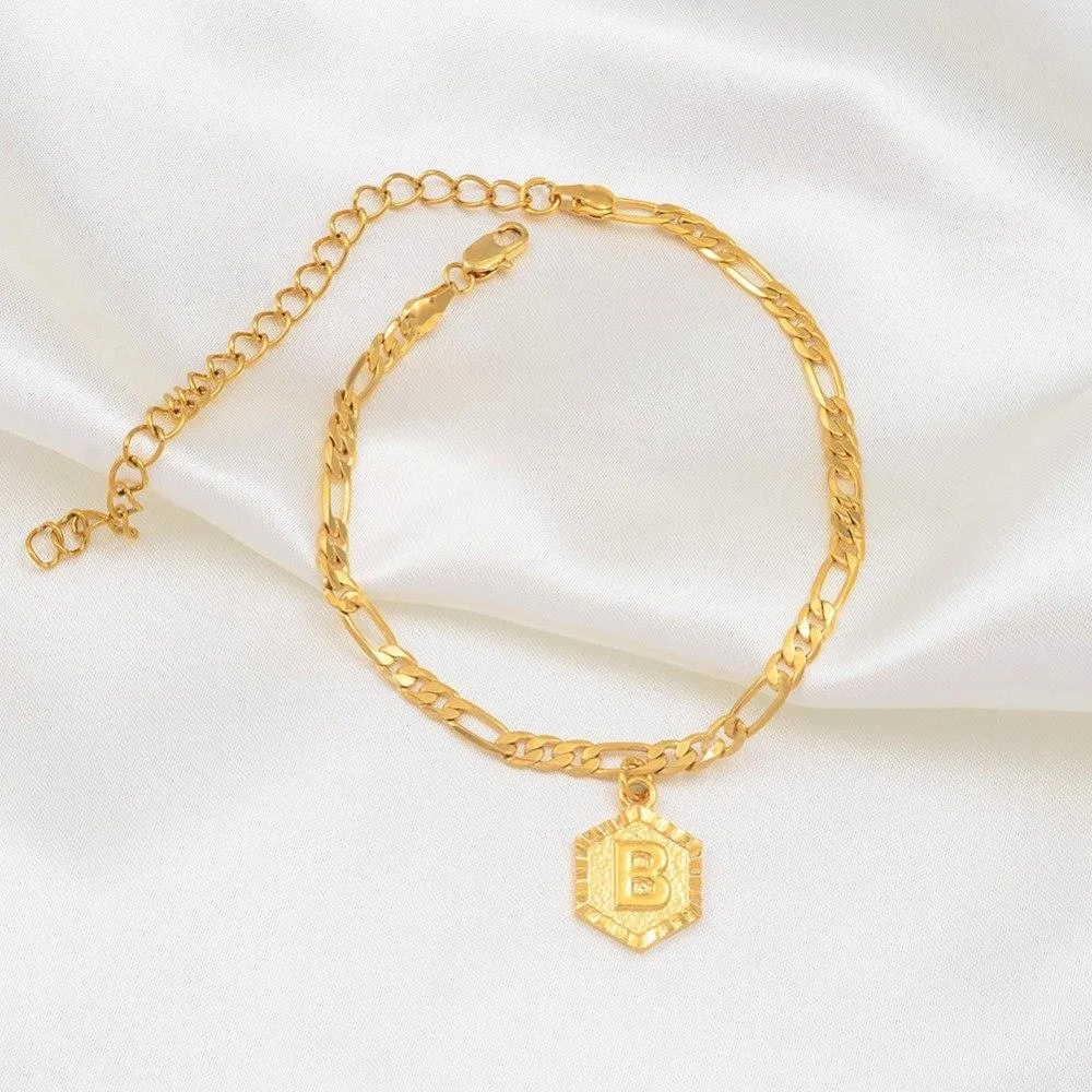 26 English alphabet Anklet