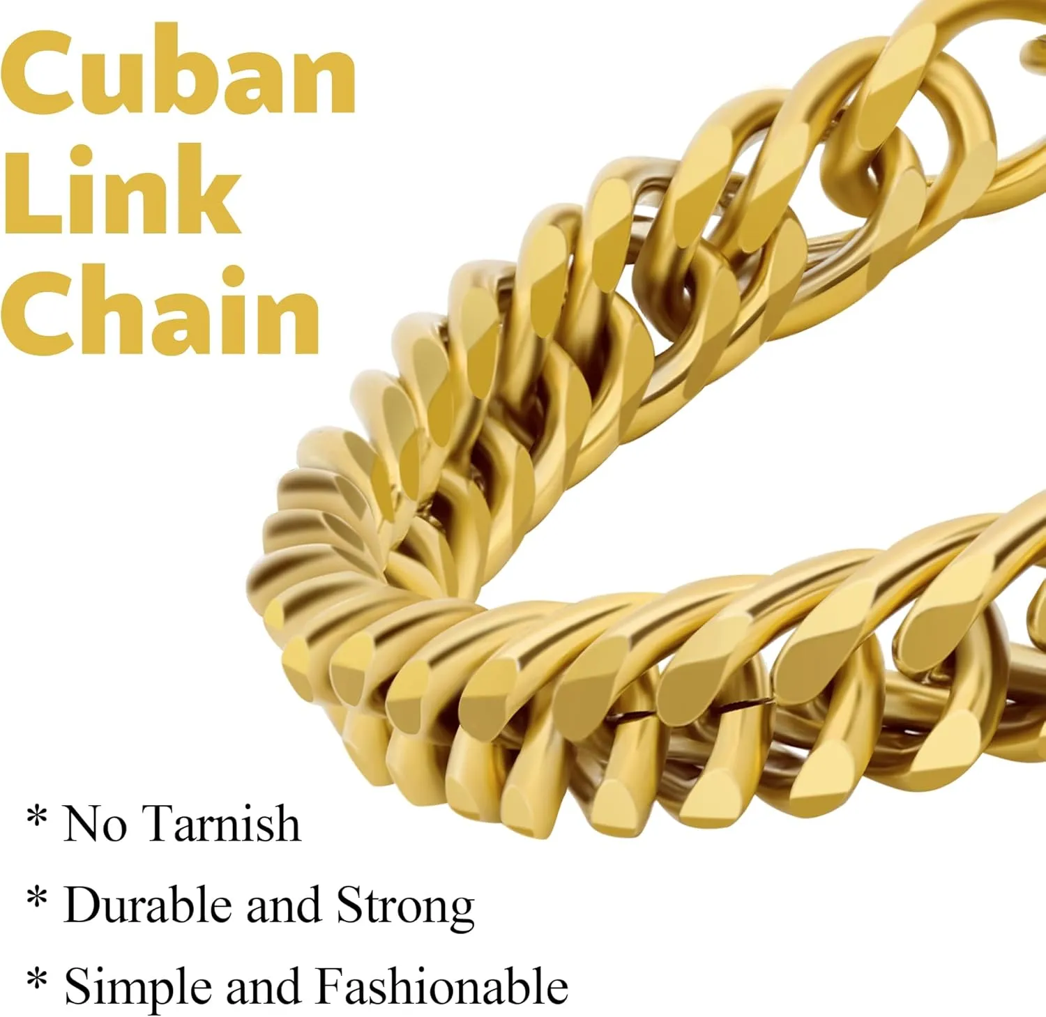 3PCS Cuban Link Figaro Bracelet Necklace for Men, Silver Gold Black Sturdy 316L Stainless Steel Cuban Link Figaro Chain with 2-inch Jewelry Set with Gift Message Card 8mm