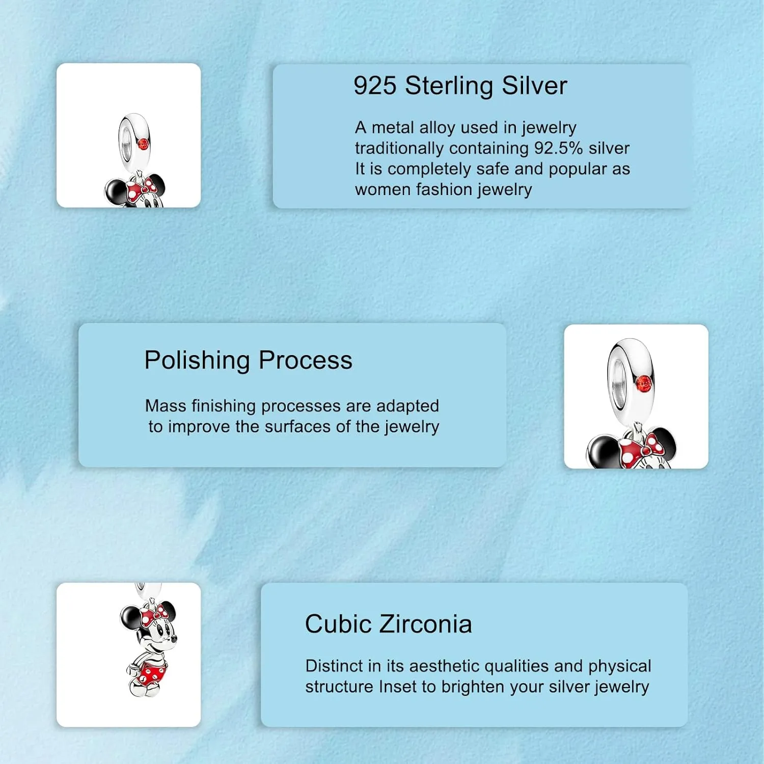 925 Sterling Silver Charms Alien Dog Cute Mouse Bear Pendant Dangle Beads for Bracelets and Necklaces Jewelry for Women