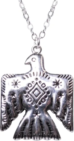 925 Sterling Silver Dainty Western Pendant Necklace, Concho, Thunderbird, Cattle Tag Designs
