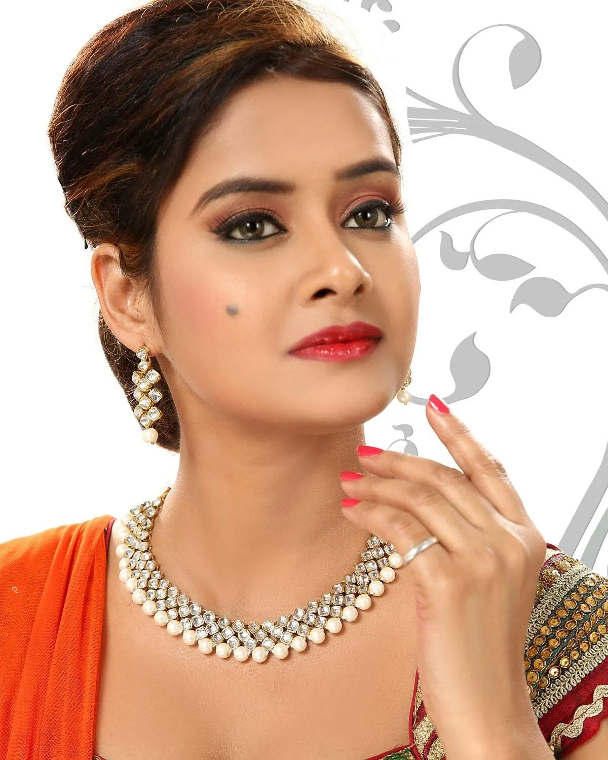 Aheli Indian Wedding Party Wear Necklace Earring Set Bollywood Stylish Ethnic Traditional Jewelry Gift for Women
