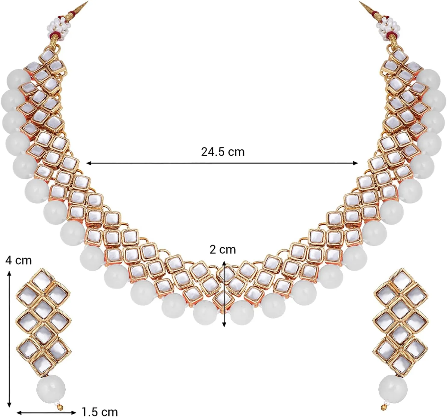Aheli Indian Wedding Party Wear Necklace Earring Set Bollywood Stylish Ethnic Traditional Jewelry Gift for Women