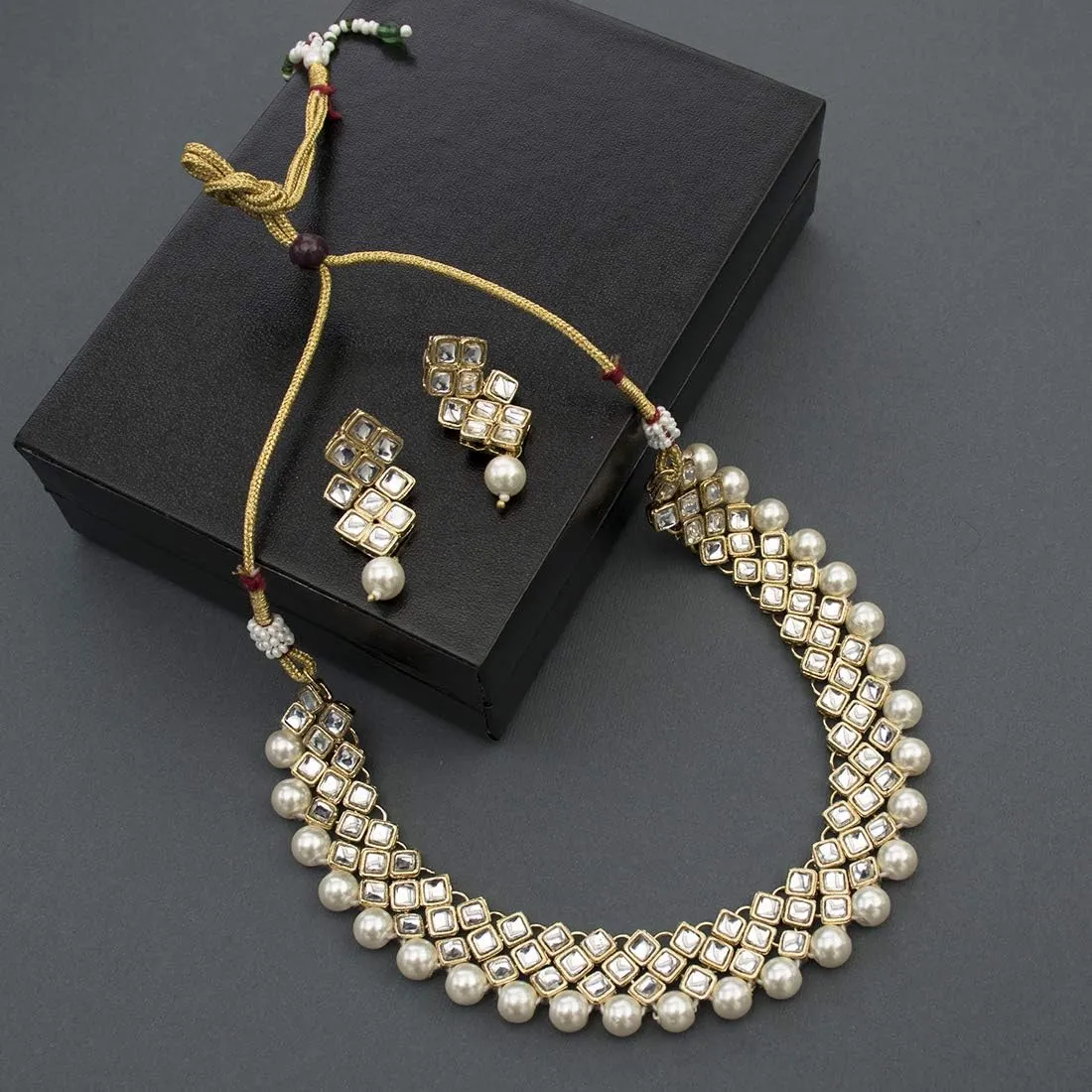 Aheli Indian Wedding Party Wear Necklace Earring Set Bollywood Stylish Ethnic Traditional Jewelry Gift for Women