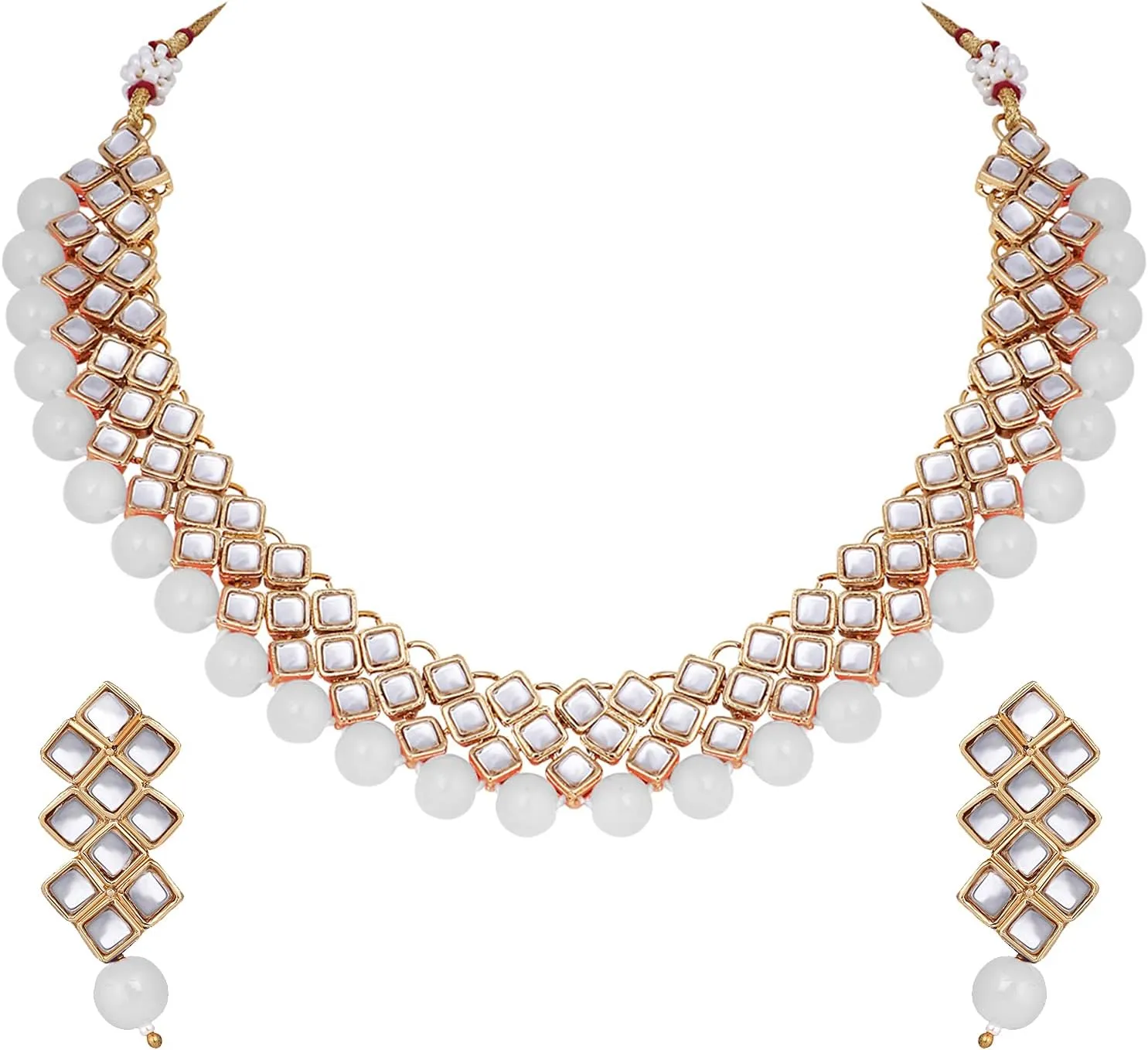 Aheli Indian Wedding Party Wear Necklace Earring Set Bollywood Stylish Ethnic Traditional Jewelry Gift for Women