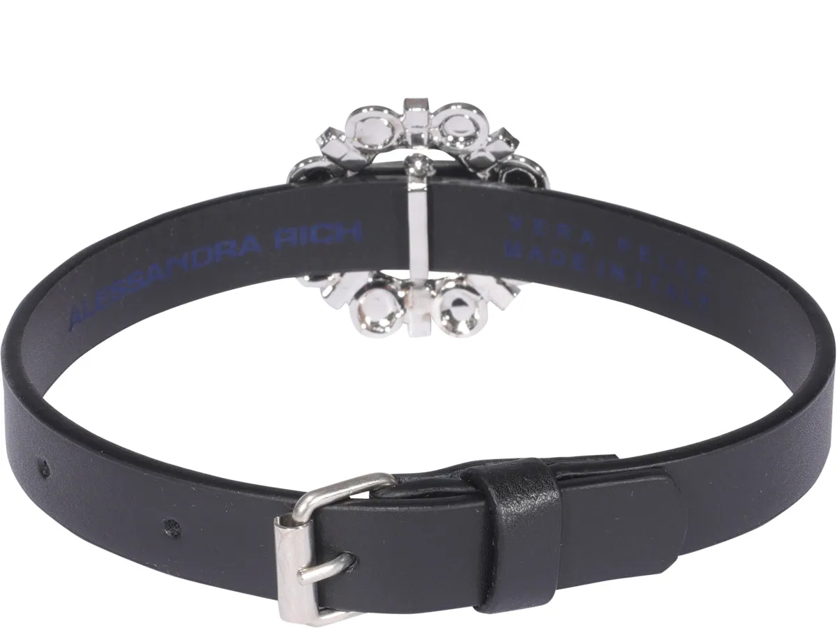 Alessandra Embellished Buckle-Fastening Choker