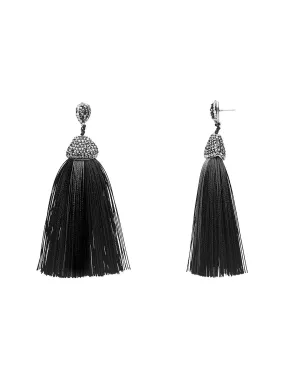Amelie Crystal Tassel Earrings
