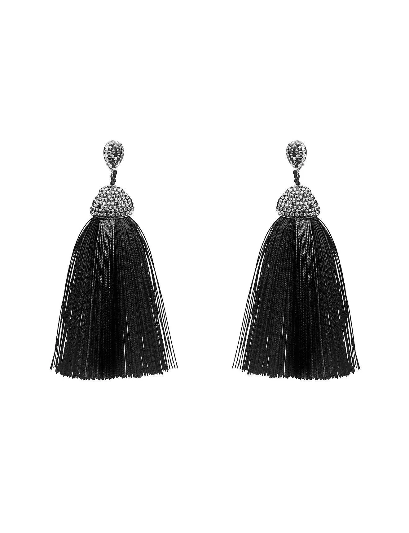 Amelie Crystal Tassel Earrings