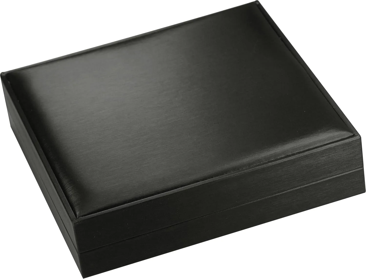 Black Color Big Necklace Chain Gift Box Luxury Soft Touch PU Leather Material Necklace Storage Box Size 6.42"(W)*6.42(D)*1.57(H)