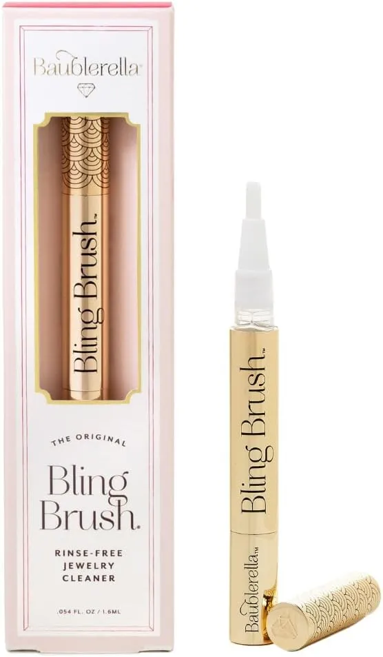 Bling Brush, Jewelry Cleaner Pen for Gemstones and Fashion Jewelry, Rinse Free, Made in The USA