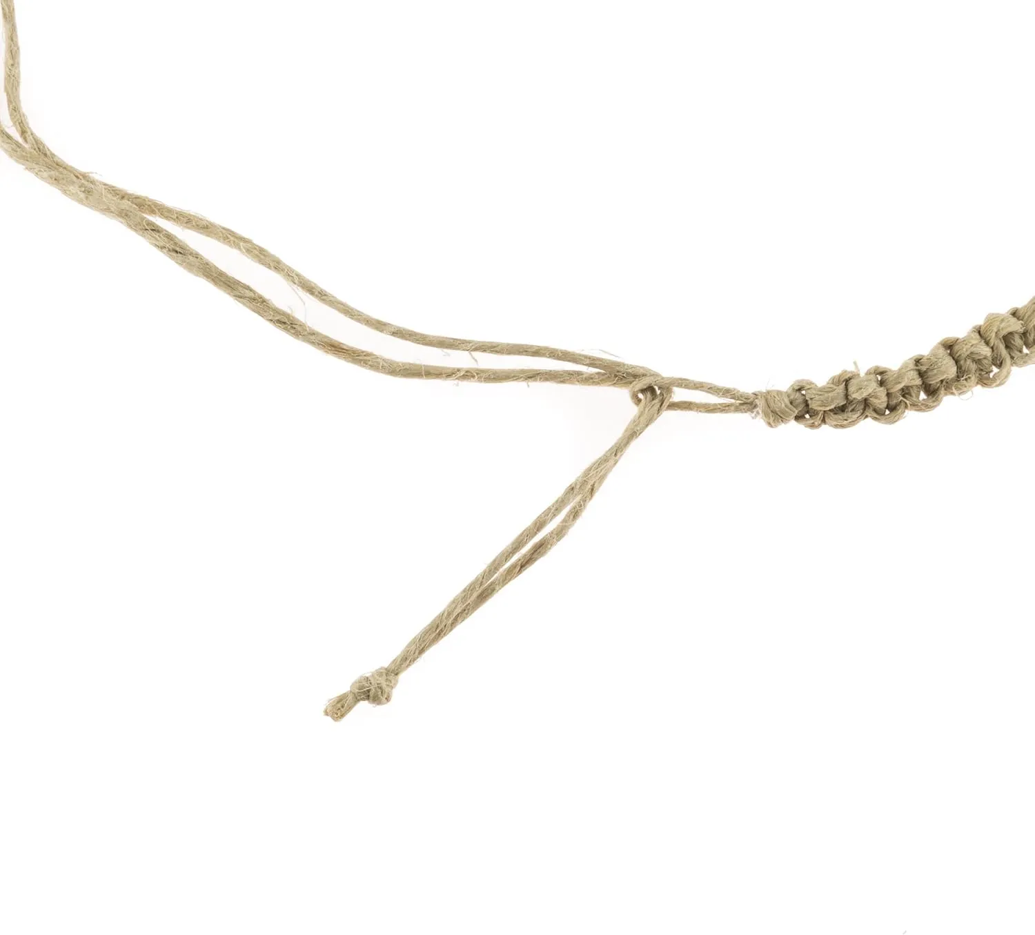 BlueRica Hemp Anklet with Puka Shells & Glowbeads