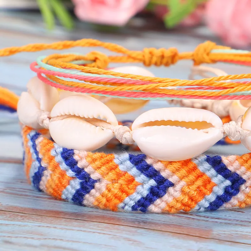 Bohemian Waterproof Wax Rope Anklets Set for Women