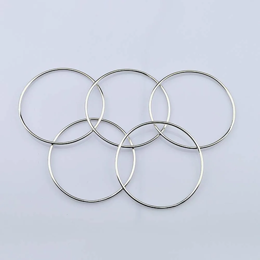 Bohemian Women 925 Sterling Silver Bracelet Minimalist Glossy 3/6/9 Combined Bracelet 60-65MM Original Silver Bangle PartyJewelry Gift