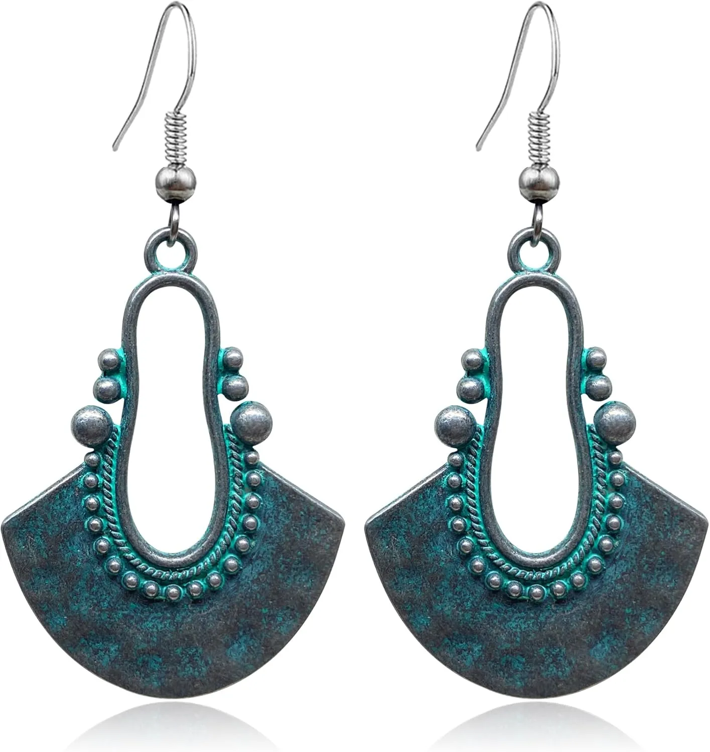 Boho Hollow Hollow Earrings for Women Girls Vintage Antique Ethnic Tribal Dangle Drop Earrings Bohemian Handmade Statement Earrings Jewelry Gifts