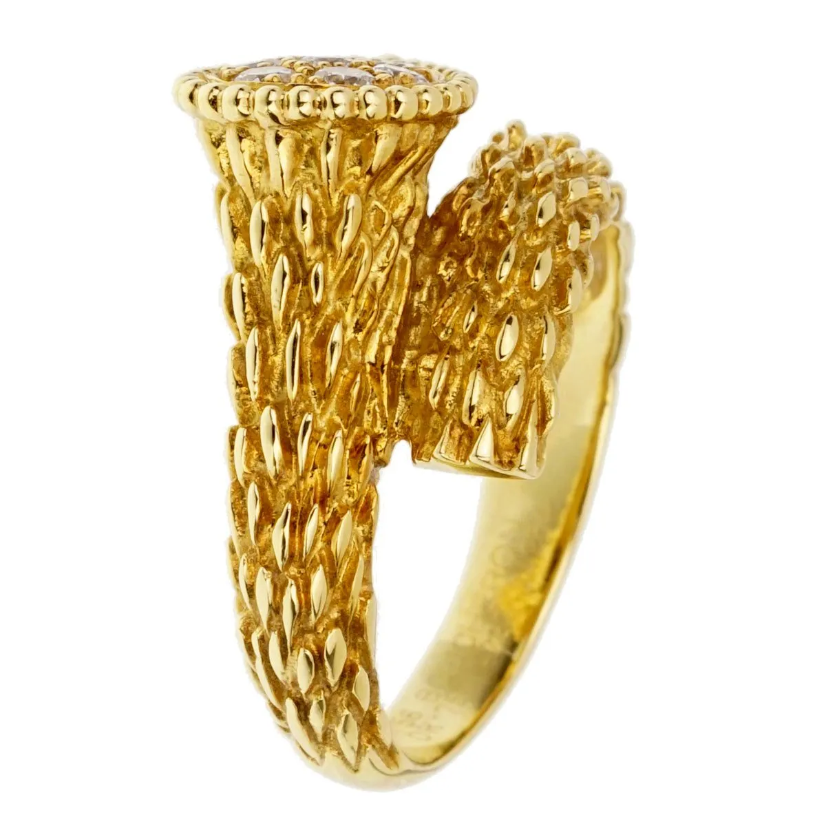 Boucheron Serpent Boheme Yellow Gold Diamond Ring