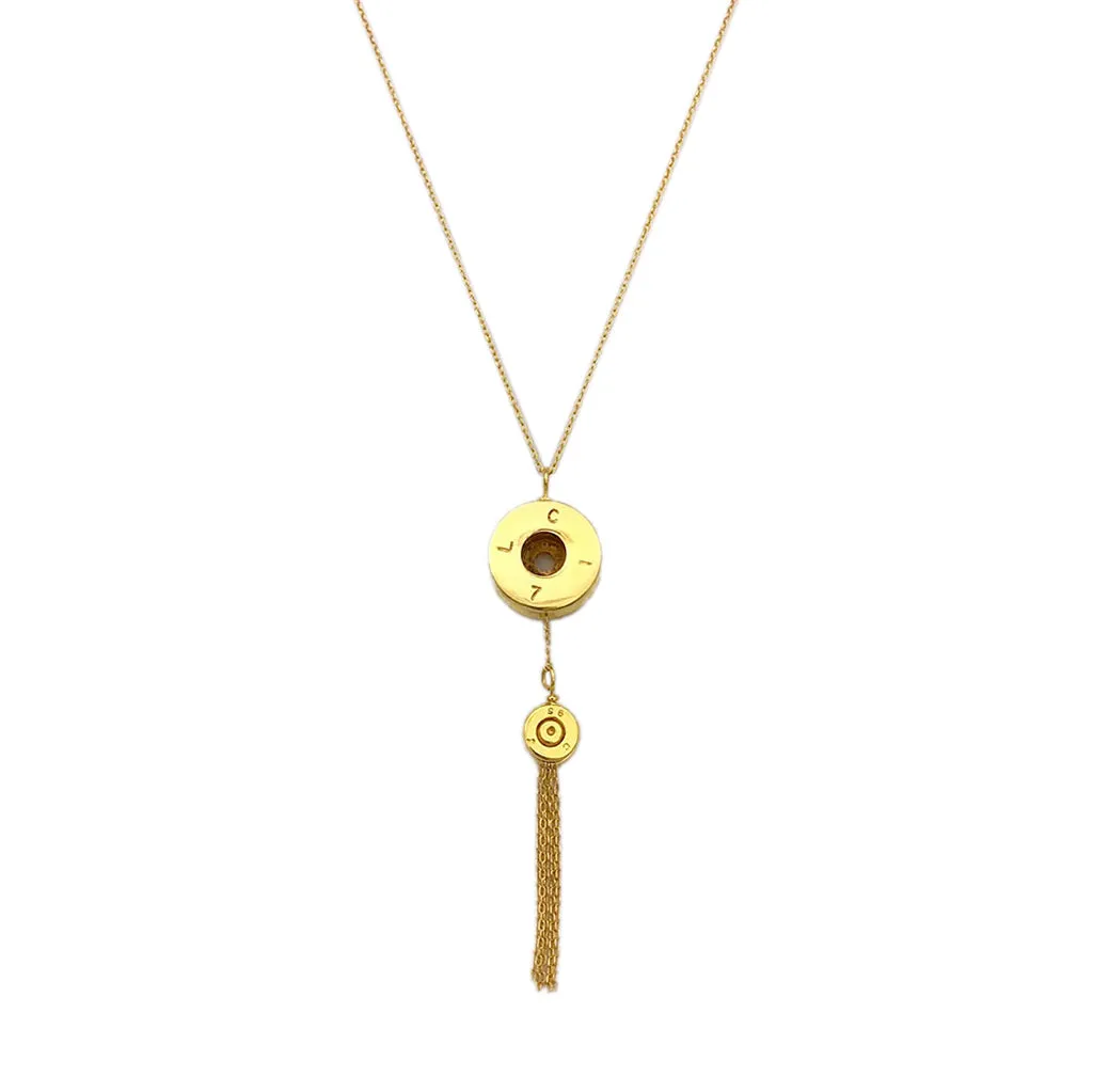 Bullet Tassel Necklace by SLATE   SALT