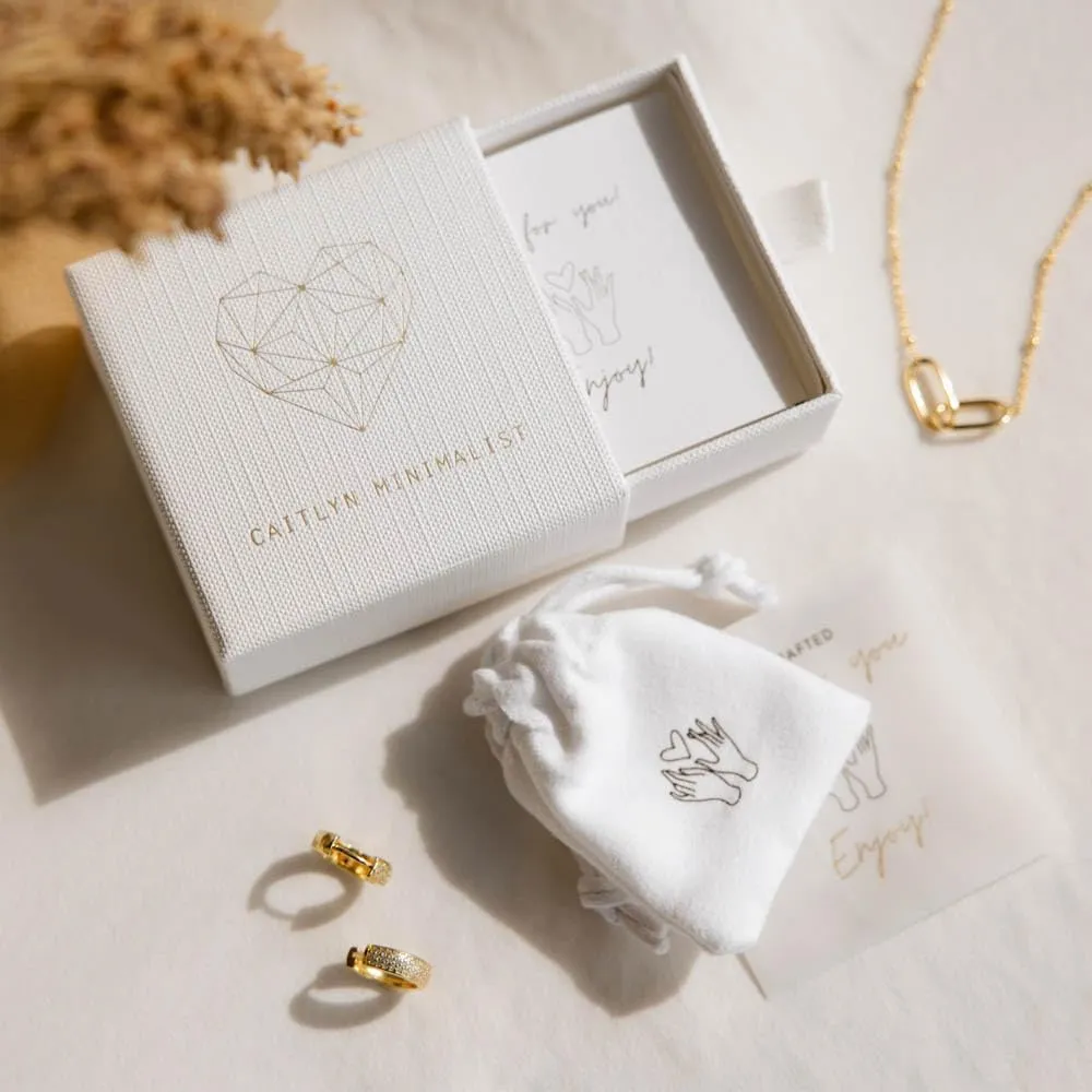 CAITLYNMINIMALIST 18K Gold Sterling Silver Interlocking Connected Infinity Pave CZ Diamond Adjustable Dainty Necklace Gift for Her