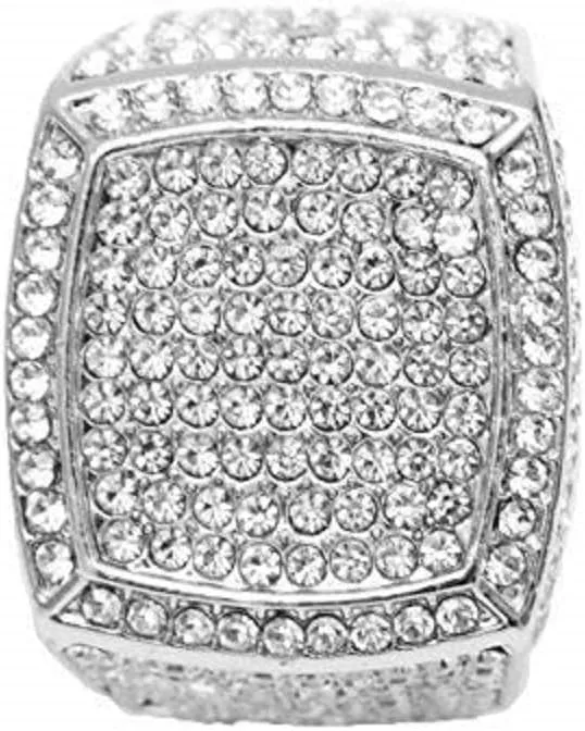 Charles Raymond Bling Bling Hip Hop Iced Out Luxury BIG Oversize Men's Ring - 444