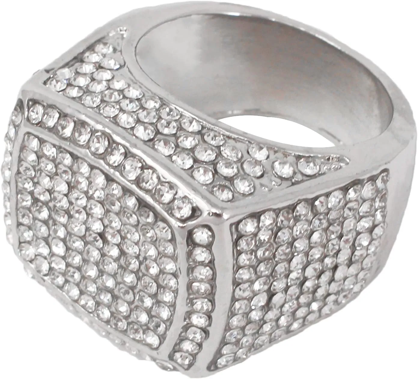 Charles Raymond Bling Bling Hip Hop Iced Out Luxury BIG Oversize Men's Ring - 444
