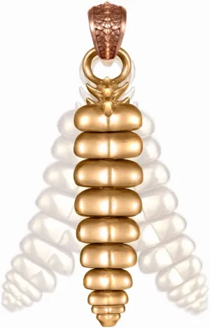 COPPERTIST.WU Rattlesnake Tail Pendant for Necklace Fidget Jewelry Rattle Gift for Women Men Snake Lovers