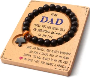 Cute Gifts for Women Man, Mom, Dad, Teacher, Sister, Best Friends, Love One Birthday Christmas Presents- Cool Small Thank You Gift Ideas Natural Stone String Bracelets Beads.