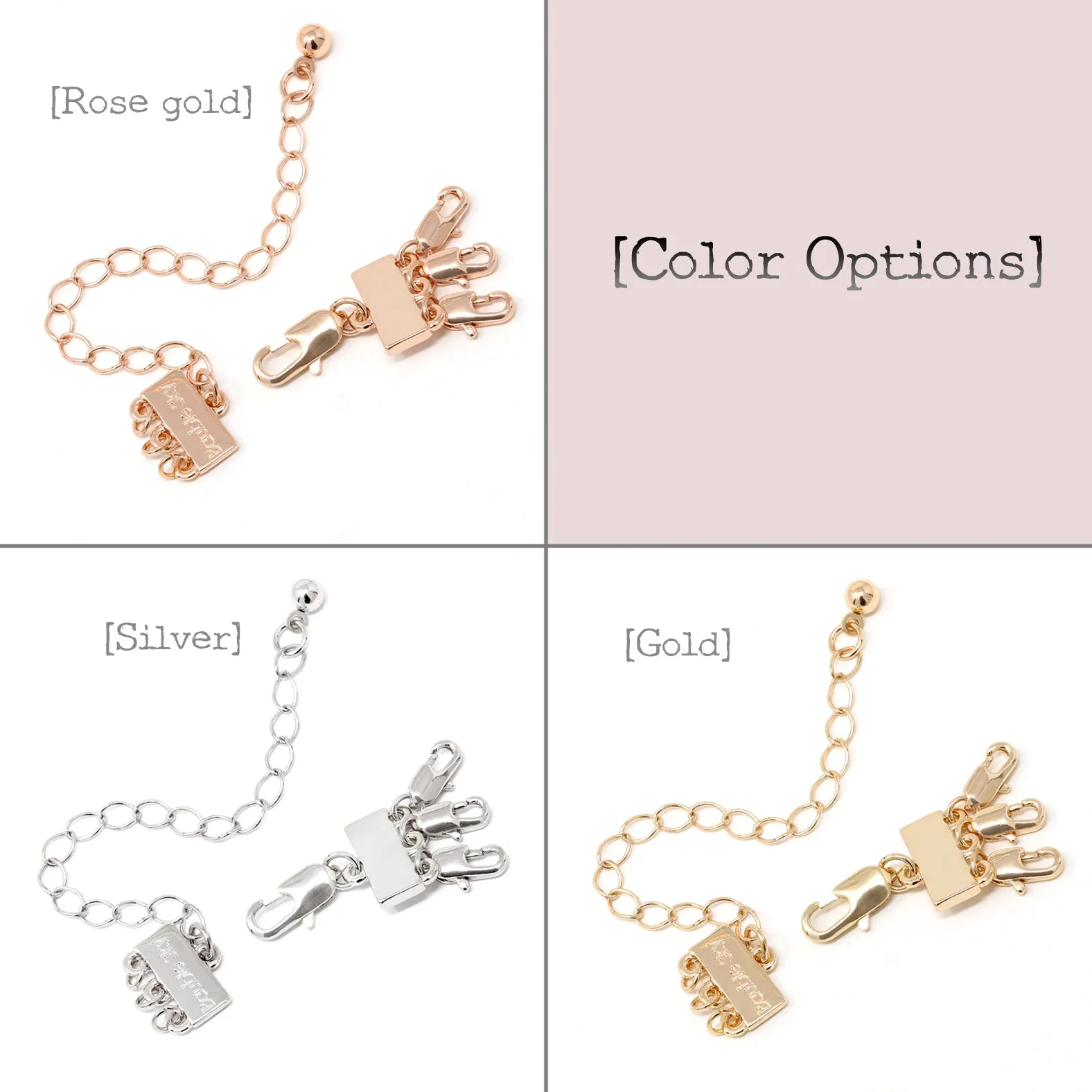 Detangler Clasp for Triple Layered Necklace
