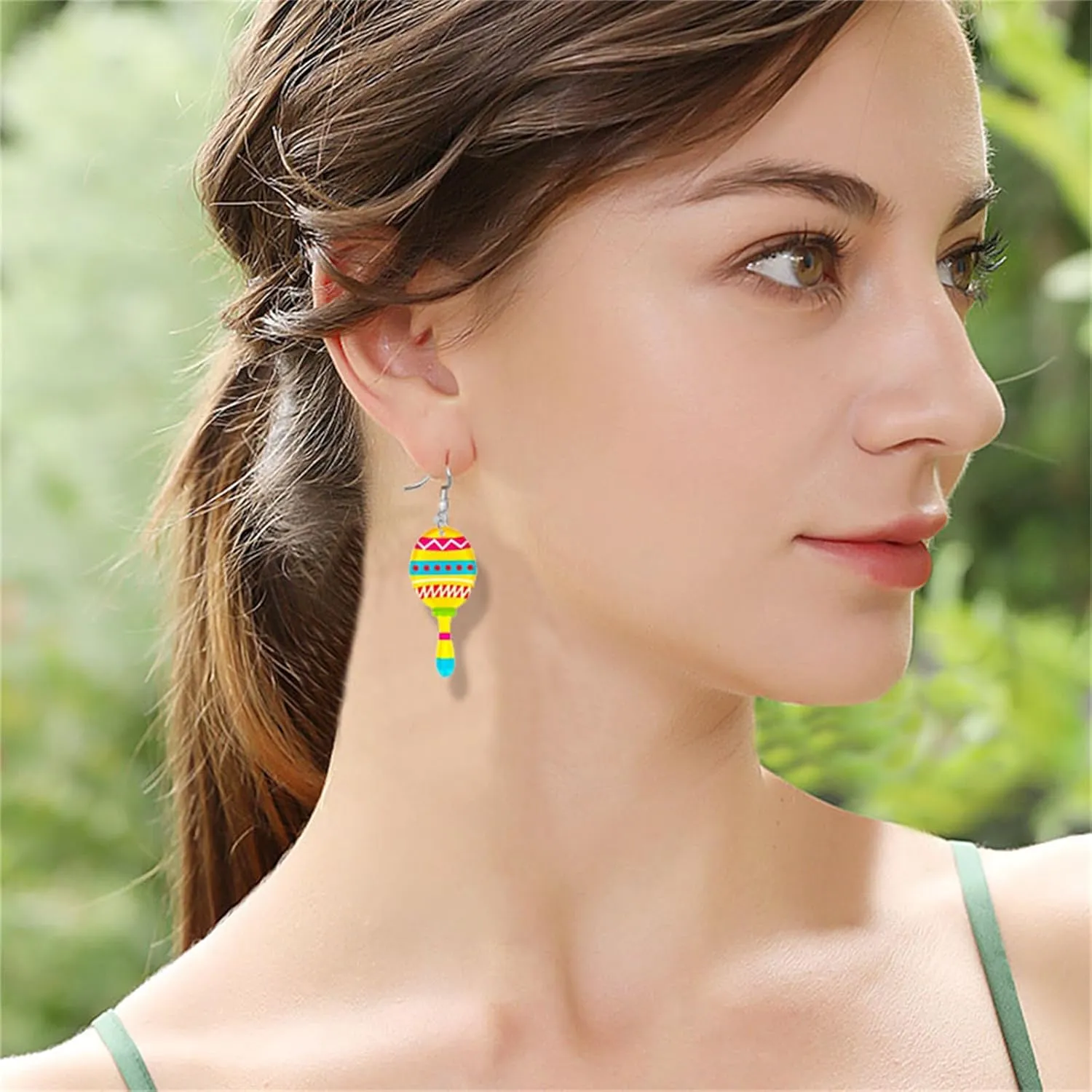 Dreuyet Cinco de Mayo Earrings Mexican Earrings for Women Fiesta Pepper Mexican Earrings