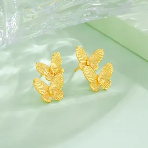Elegant Gold Butterfly Earrings for Women Hypoallergenic Delicate Tiny Small Butterfly Stud Earrings Minimalist Dainty Dainty Earrings Cute Birthday Holiday Jewelry Gifts