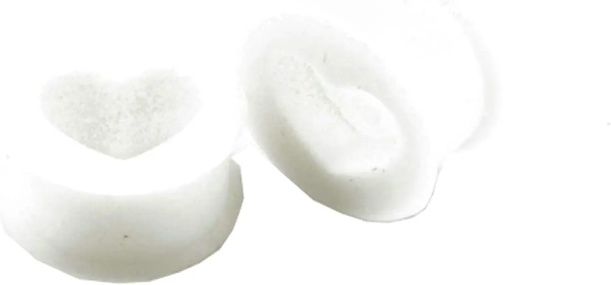 Epinki Ear Gauges, 2PCS Women and Men Ear Tunnels Heart Body Piercing Jewelry Plugs Gauges