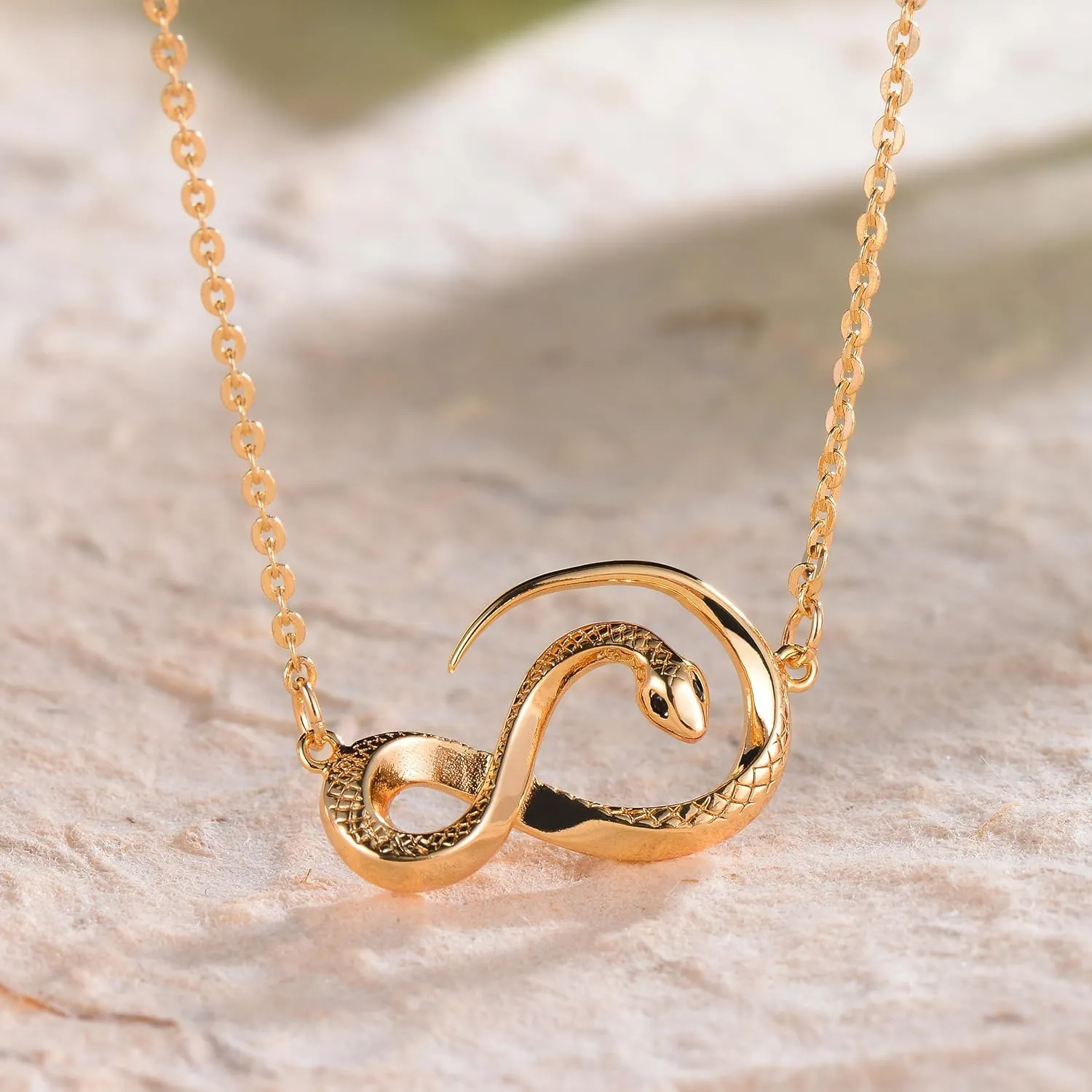 Fettero Animal Necklaces for Women Gold Plated Necklace Butterfly Bird Cat Elephant Snake Bull Pendant Necklace Dainty Chain 14K Gold Plated Minimalist Simple Cute Jewelry