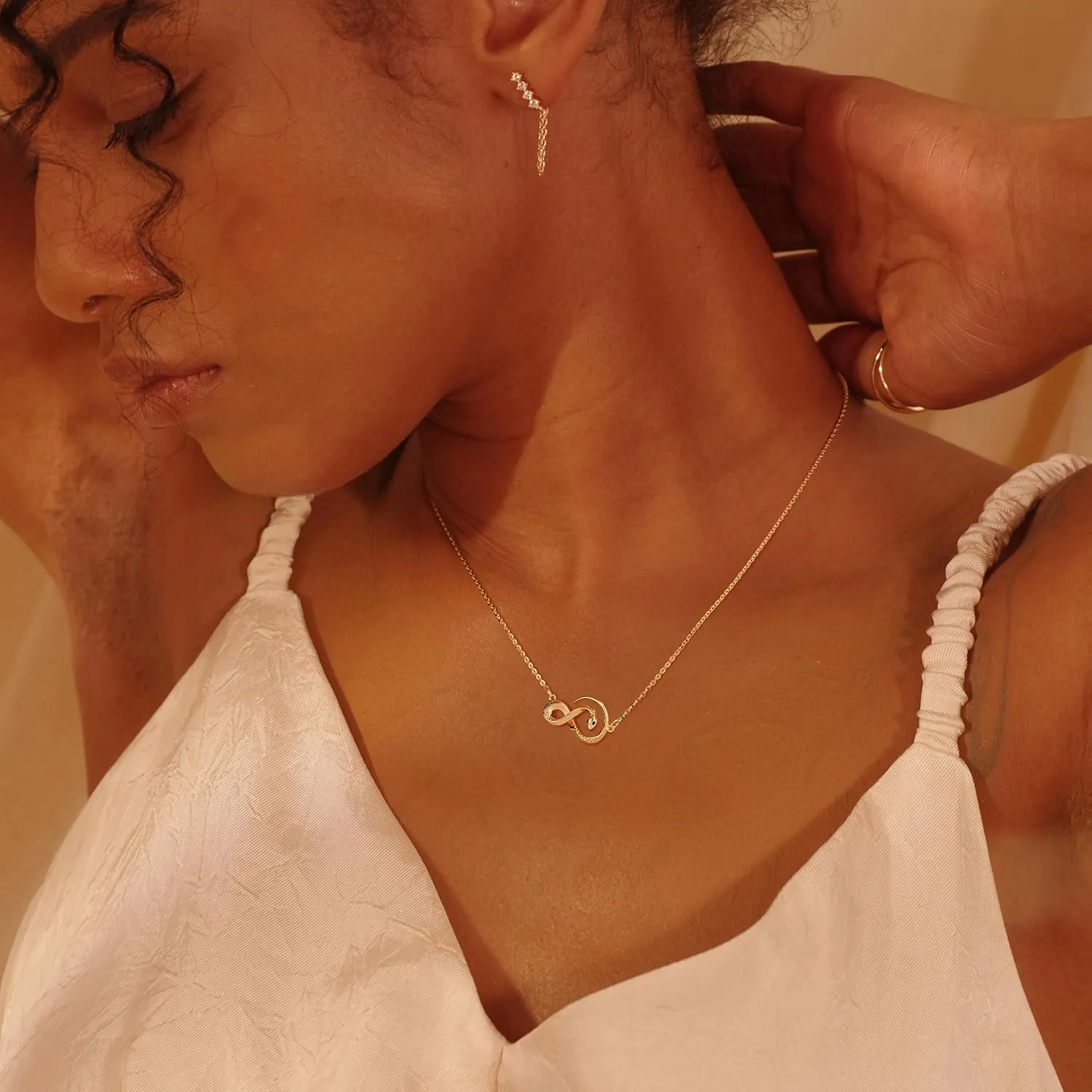 Fettero Animal Necklaces for Women Gold Plated Necklace Butterfly Bird Cat Elephant Snake Bull Pendant Necklace Dainty Chain 14K Gold Plated Minimalist Simple Cute Jewelry