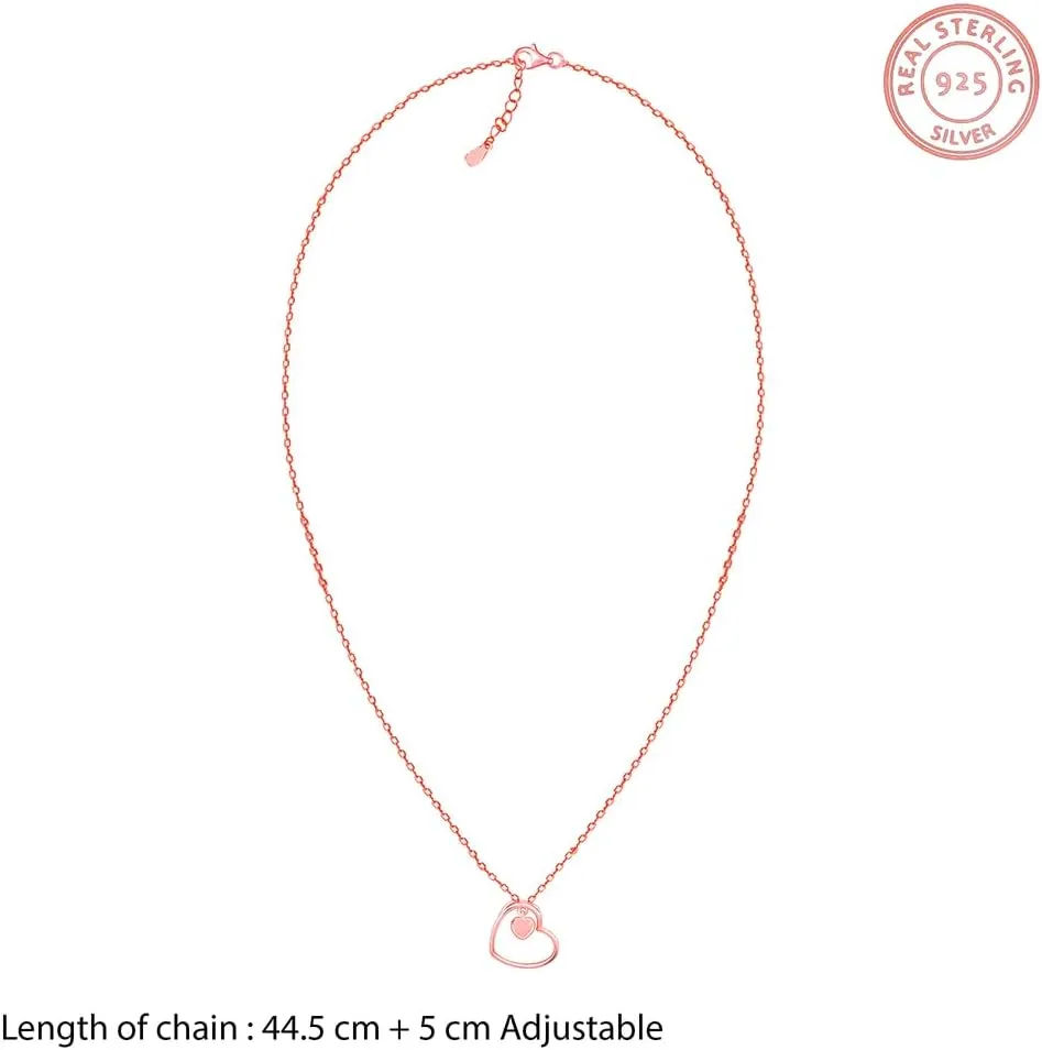 GIVA Love Heart Pendant Necklaces Link Chain for Women 925 Sterling Silver Hypoallergenic Silver, Birthday Anniversary Mothers Day Jewelry Gift for Mom Women Girls (Pearl, Sterling Silver)