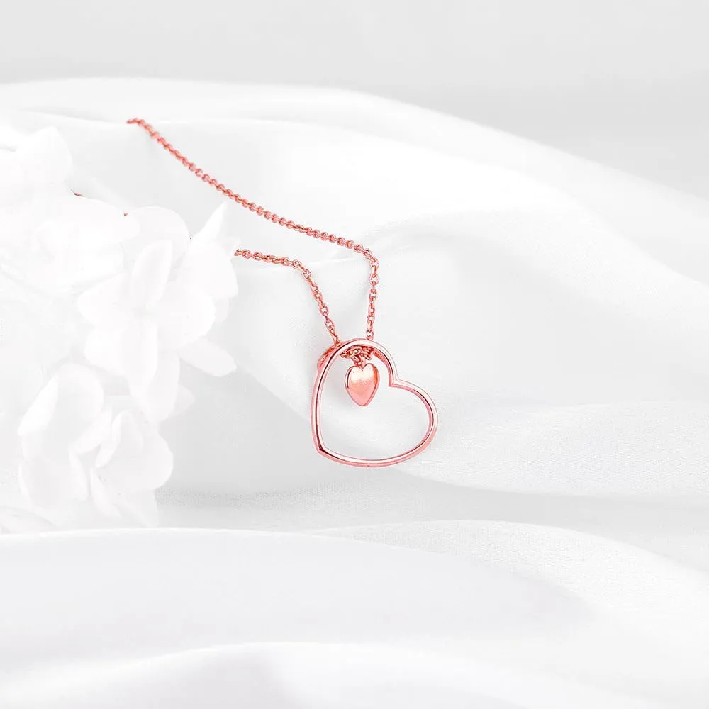 GIVA Love Heart Pendant Necklaces Link Chain for Women 925 Sterling Silver Hypoallergenic Silver, Birthday Anniversary Mothers Day Jewelry Gift for Mom Women Girls (Pearl, Sterling Silver)