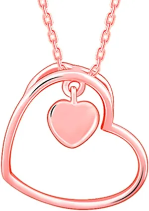 GIVA Love Heart Pendant Necklaces Link Chain for Women 925 Sterling Silver Hypoallergenic Silver, Birthday Anniversary Mothers Day Jewelry Gift for Mom Women Girls (Pearl, Sterling Silver)