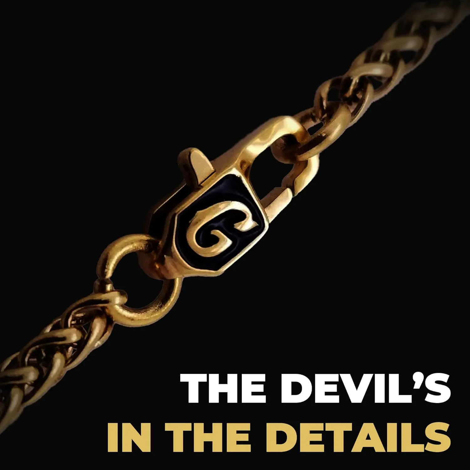 GLD Palm Chain for Men and Women - 18K - 2MM and 4MM