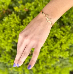 Gold Cats Adjustable Bracelet