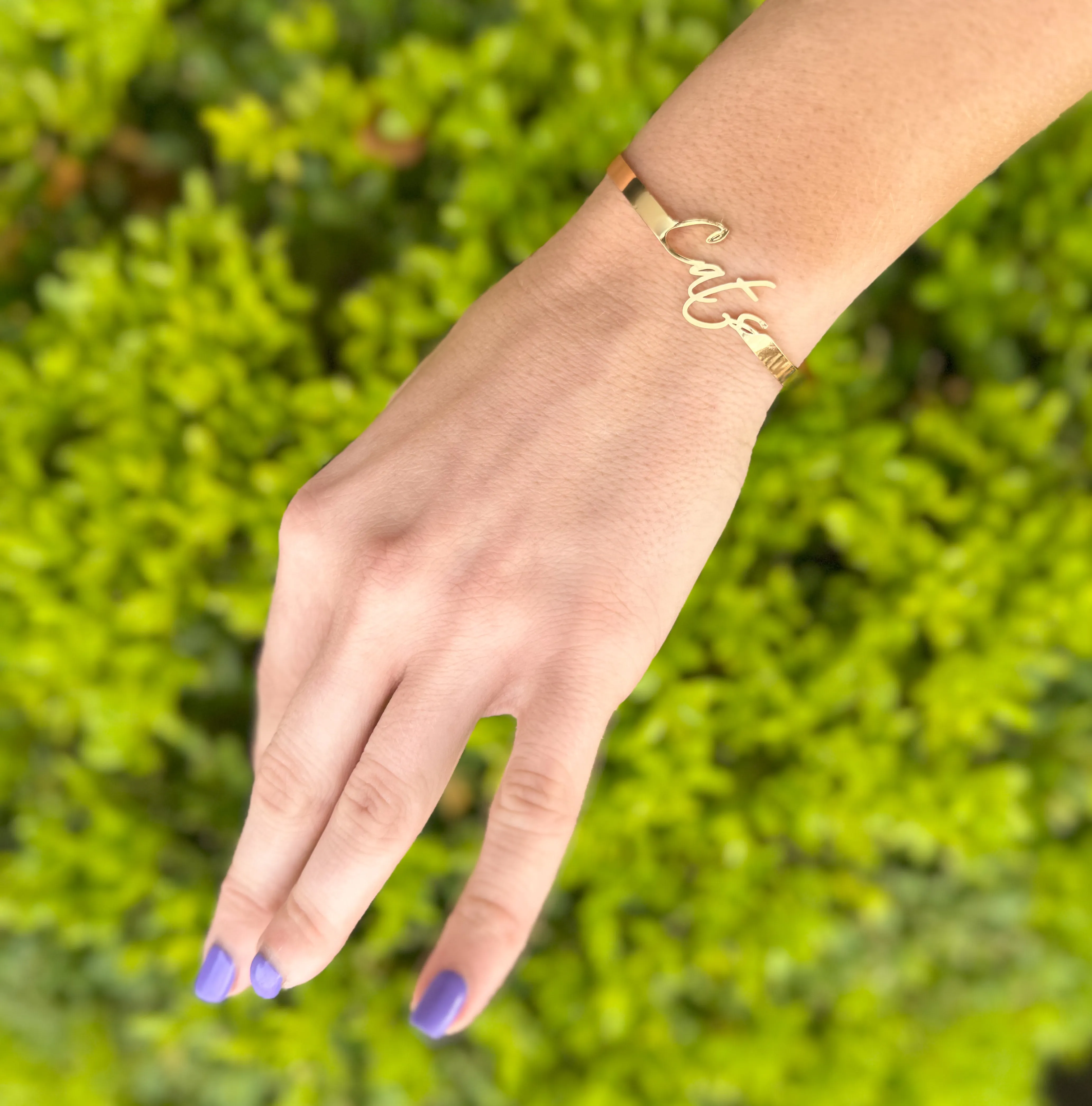 Gold Cats Adjustable Bracelet