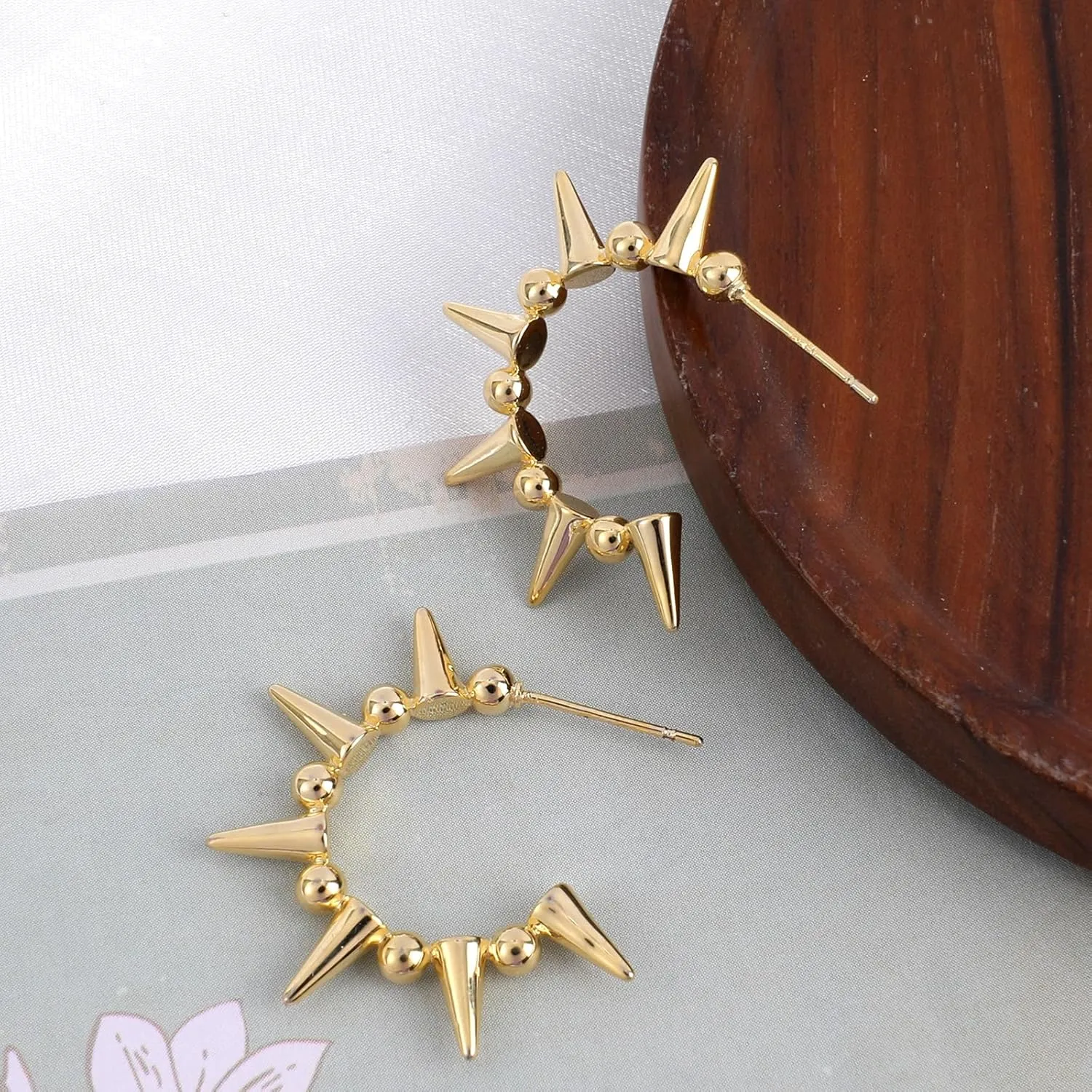 Gold Huggie Hoop Earrings for Women, Gold Plated Sun Moon Star Hoop Dangle Earrings, Huggies Hoop Hypoallergenic Earrings Dainty Jewelry for Wife Anniversary Birthday Wedding Gift for Her