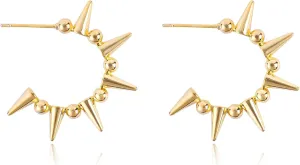 Gold Huggie Hoop Earrings for Women, Gold Plated Sun Moon Star Hoop Dangle Earrings, Huggies Hoop Hypoallergenic Earrings Dainty Jewelry for Wife Anniversary Birthday Wedding Gift for Her