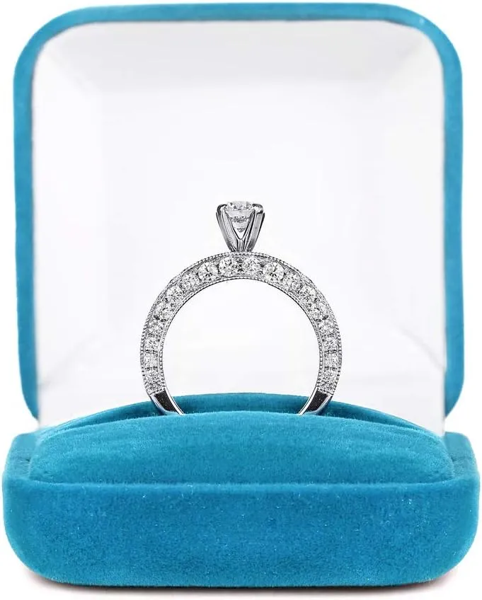 Heart Shaped Daily Wear Ring in 18k White/Yellow/Rose Gold Studded with Brilliant Round Natural Diamond | Couple Promise Ring | Love Diamond ring for Women | Wedding Ring for Her (0.07 Cttw, IJ-SI)