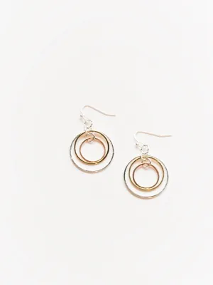 Heidi Hoop Earrings - Mixed Metal