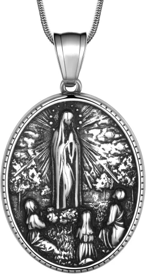 Hipunk Cross Crucifix Pendant Necklace - Stainless Steel Crucifix Jesus Christ Pendant Bible Prayer Religious Unisex Religious Baptism Madonna Eagle Necklace Jewelry
