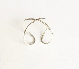 Infinity cuff ring - Sterling silver (R131)