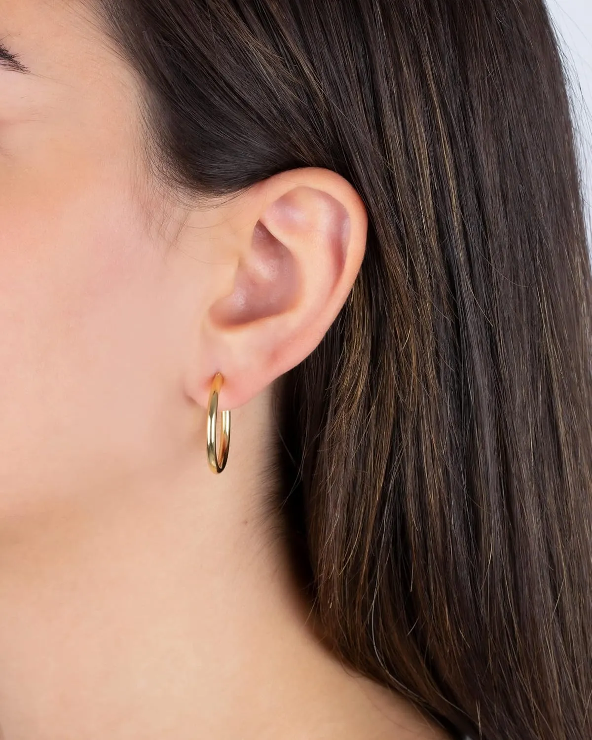 Jewelry Atelier Gold Filled Hoop Earrings Collection - 14K Solid Yellow Gold Filled Stylish Earrings for Women with Different Occasions & Styles