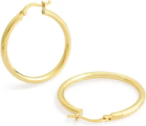 Jewelry Atelier Gold Filled Hoop Earrings Collection - 14K Solid Yellow Gold Filled Stylish Earrings for Women with Different Occasions & Styles