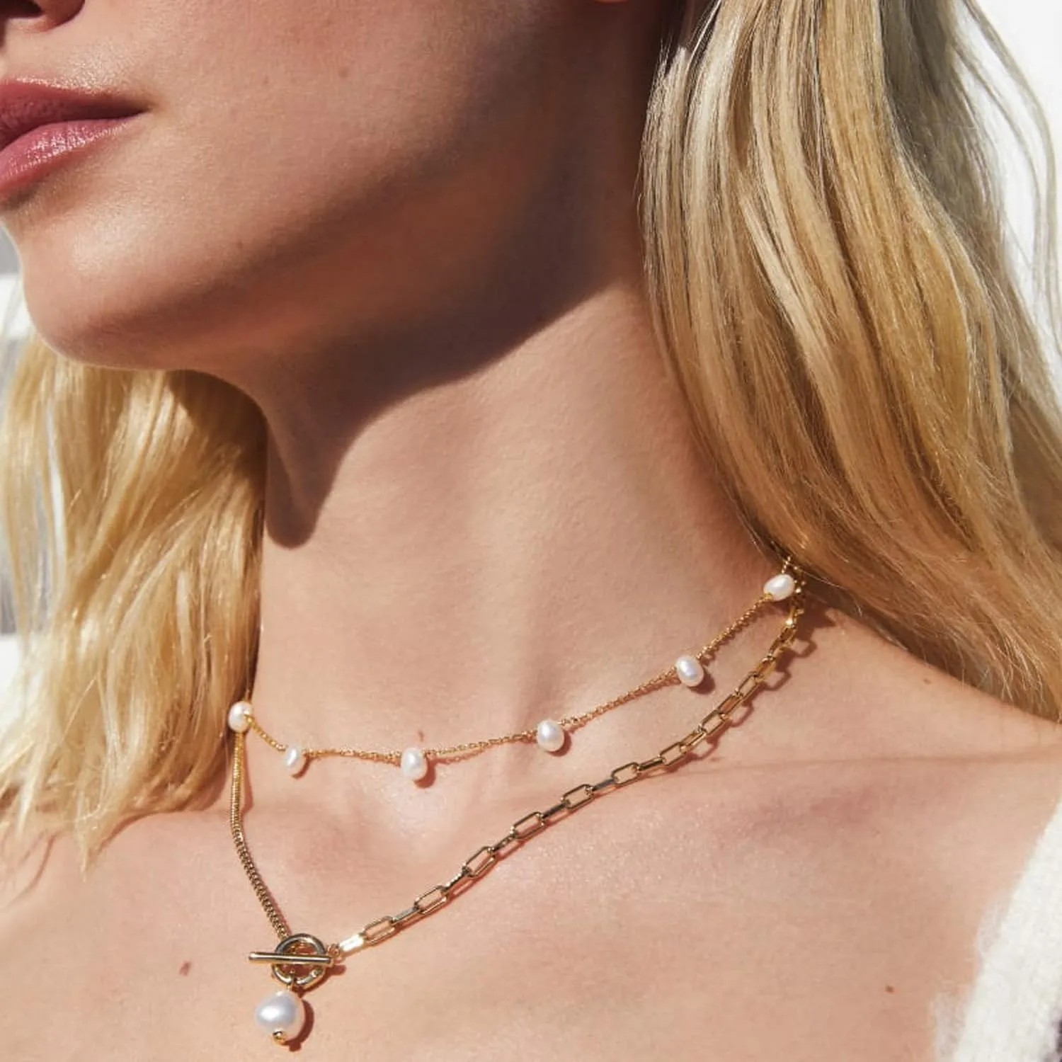Kendra Scott Leighton Pearl Chain Necklace