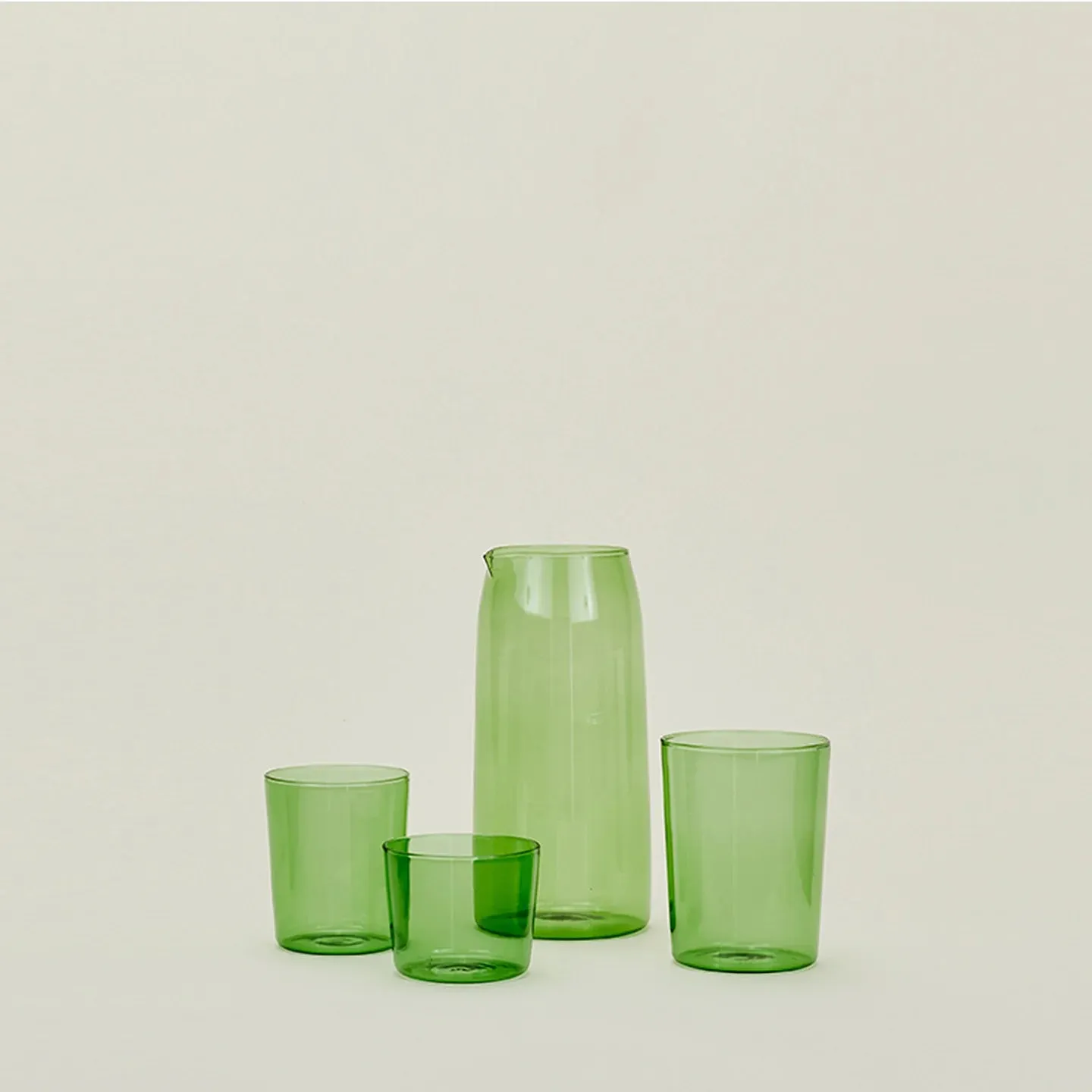 Large Essential Glassware Set of 4 (Green)