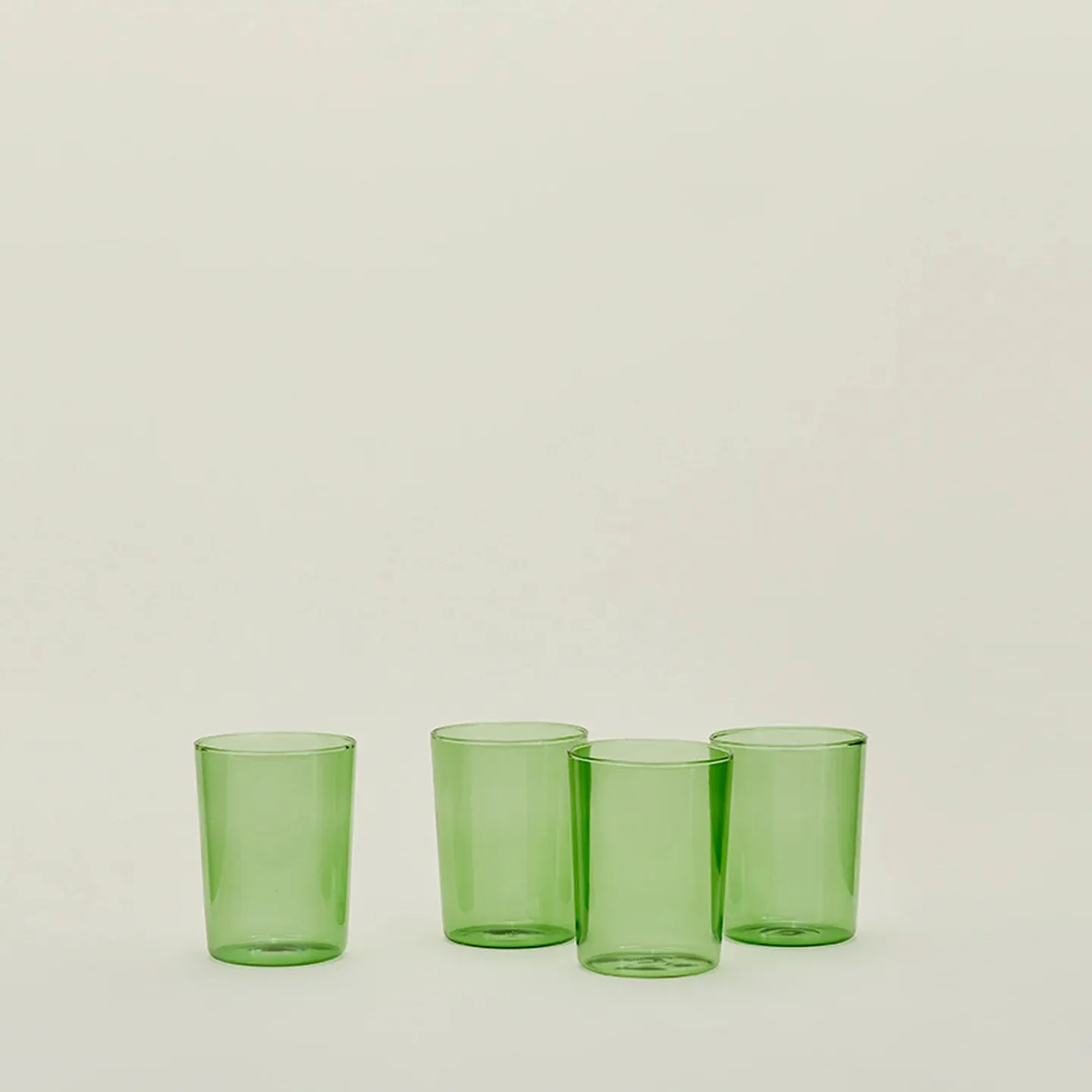 Large Essential Glassware Set of 4 (Green)