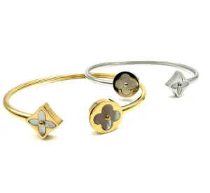 LUV Floral Cuff Bracelet