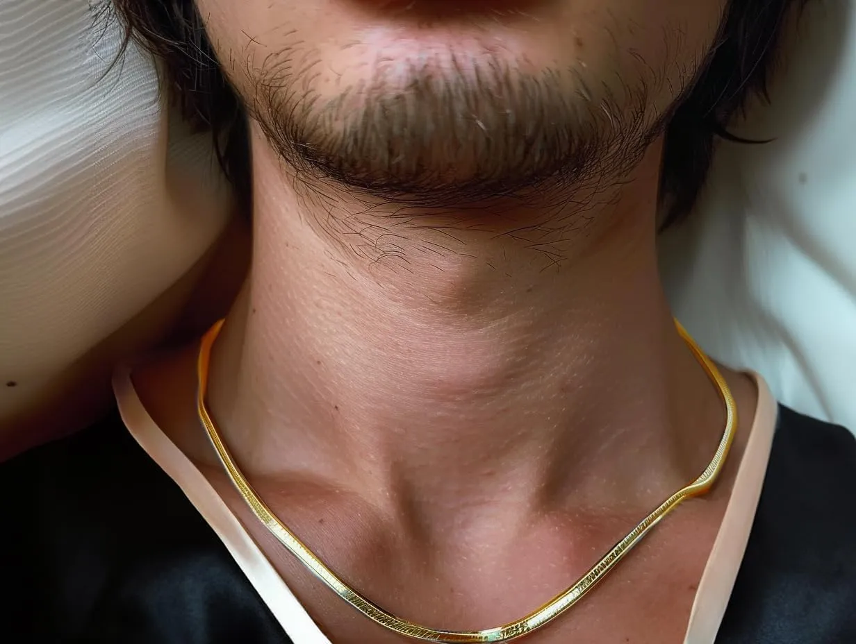 Men Snake Flat Necklace Gold Silver 316L Stainless Steel 925 Sterling Silver